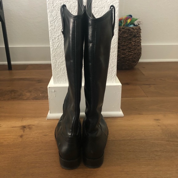 Frye Melissa Pull On Boots in Black - Picture 5 of 8